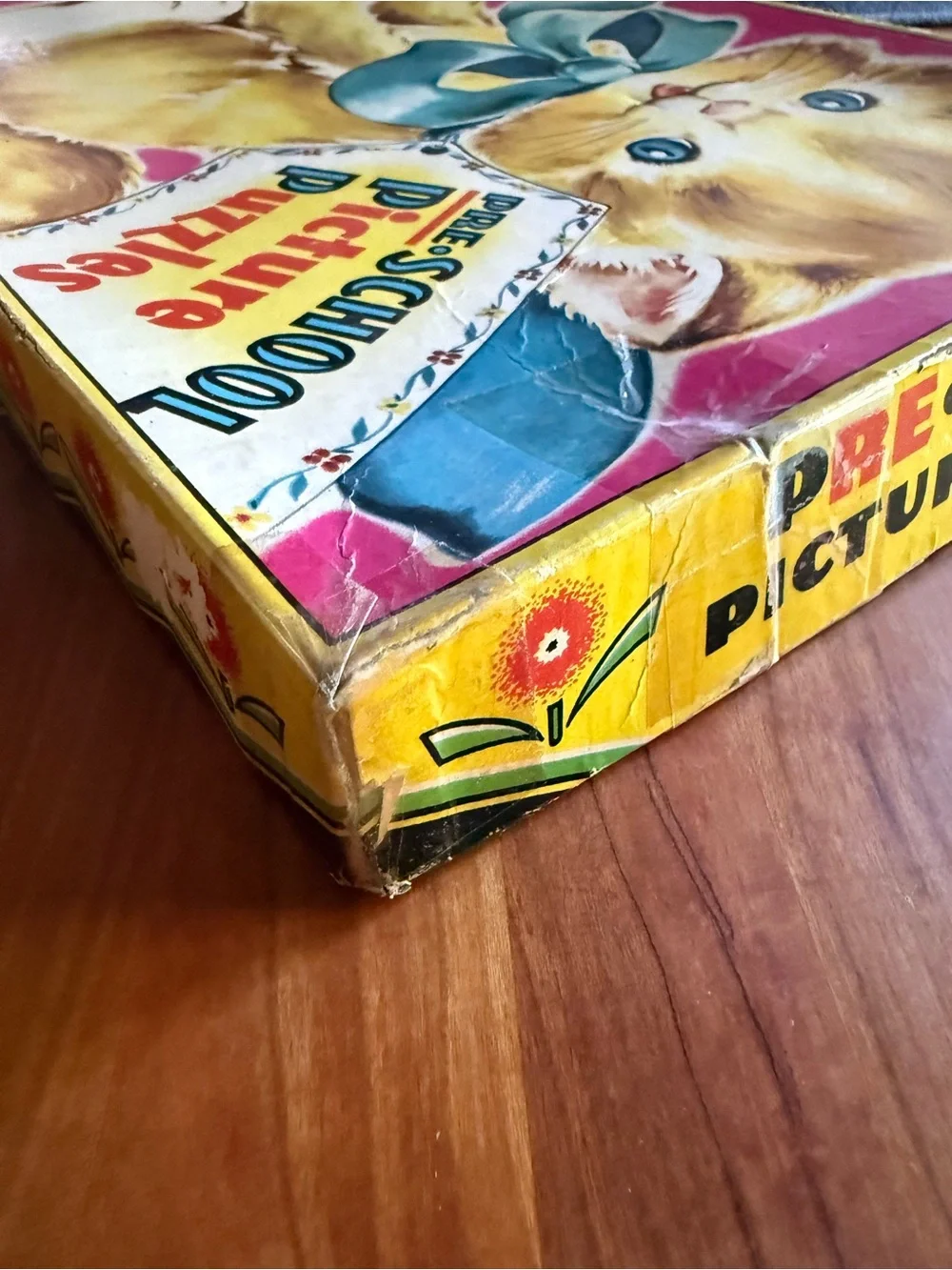 Vintage Preschool Picture Puzzles - 6 Easy Interlocking Puzzles